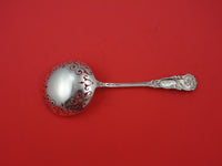 Trajan by Reed and Barton Sterling Silver Pea Spoon Gold-Washed Pierced 8 1/4"