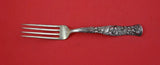 Flora by Shiebler Sterling Silver Regular Fork w/ orange blossom dated 1895  7"