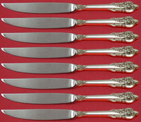 Grande Baroque by Wallace Sterling Silver Steak Knife Set 8pc Not Serr Custom
