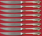 Grande Baroque by Wallace Sterling Silver Steak Knife Set 8pc Not Serr Custom