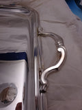 Annecy by Puiforcat France Silverplate Tea Coffee Serving Tray Unused 26" #8681