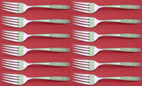 Contessina by Towle Sterling Silver Salad Fork Set 12 pieces 6 5/8"