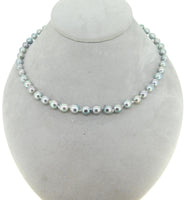 7.5mm Blue Akoya Strand of Pearls Necklace (#J4572)