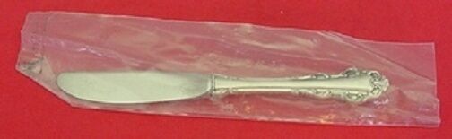 Dresden Scroll by Lunt Sterling Silver Butter Spreader Hollow Handle 6 1/4" New