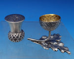 George Wish English Estate Sterling Silver Salt Dip and Pepper Set 2pc (#7379)