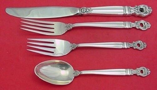 Monte Cristo by Towle Sterling Silver Regular Size Place Setting(s) 4pc