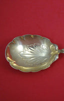 Duke of York by Whiting Sterling Silver Berry Spoon Gold Washed 8 7/8" Serving
