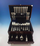 Wild Rose by International Sterling Silver Flatware Service 8 Set Dinner 76 Pcs