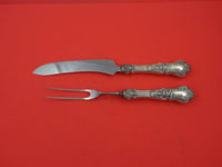 Henry II by Gorham Sterling Steak Carving Set 2pc set Knife 9 5/8", Fork 8 3/4"