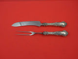 Henry II by Gorham Sterling Steak Carving Set 2pc set Knife 9 5/8", Fork 8 3/4"