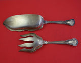 Chantilly by Gorham Sterling Silver Fish Serving Set 2pc w/Enamel Applied Lacing