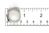 14k White Gold Custom Genuine Natural Opal Diamond Ring by Harry Roa (#J7309)