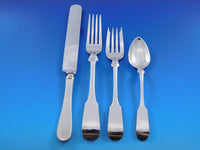 Fiddle by Porter Blanchard Sterling Silver Flatware Set Service Dinner 37 pcs