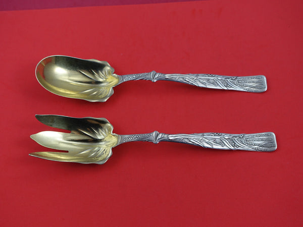 Vine by Tiffany Sterling Silver Salad Set GW Wheat Motif 10 1/4" IN TIFFANY BOOK
