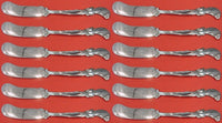 Waltz of Spring by Wallace Sterling Silver Butter Spreader flat handle Set 12pc