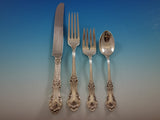 Wild Rose by International Sterling Silver Flatware Set for 6 Service 30 Pcs