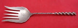 Square Twist #5 by Whiting Sterling Silver Sardine Fork 6" Serving Silverware