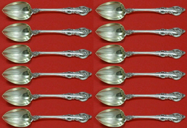 El Grandee by Towle Sterling Silver Grapefruit Spoon Custom Set 12 pcs 6" Fluted