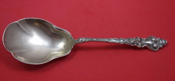 Douvaine by Unger Sterling Silver Nouveau Berry Spoon / Salad Serving Spoon 9"