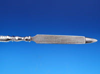 Lily of the Valley by Whiting Sterling Silver Nail File Flat Handle WS 7" #7667