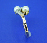 18k Yellow Gold Victorian Pearl and Diamond Ring (#J4487)