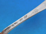 Lap Over Acid Etched by Tiffany Sterling Silver Serving Spoon Fern Leaves 8 5/8"
