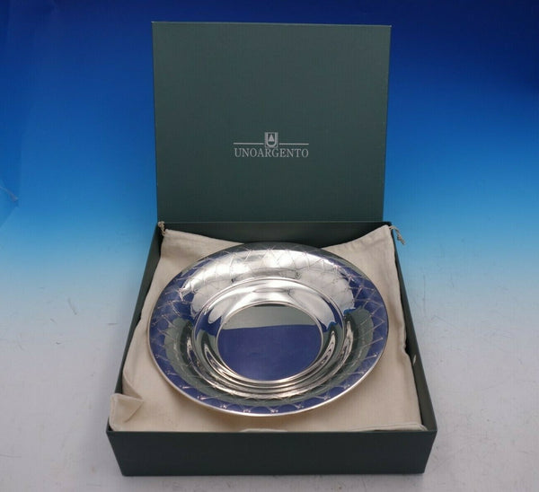 Uno Argento Italian Italy Sterling Silver Serving Bowl New in Box #090C (#4534)
