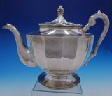 Austrian Silver 8" x 11" Tea Pot with Fluted Body made in Pest Vintage (#4254)
