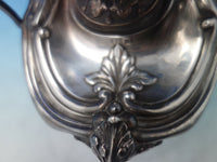 Coin Silver Double Inkwell with Bust of Women & Acanthus Leaves c. 1840 (#6177)