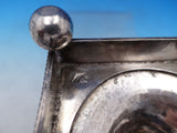 Sterling Silver Samovar w/ Square Pedestal Base Beaded Border Ball Feet (#7392)