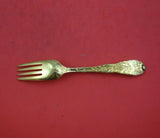 Chrysanthemum Vermeil by Tiffany and Co Sterling Silver Pastry Fork 4-Tine 6"