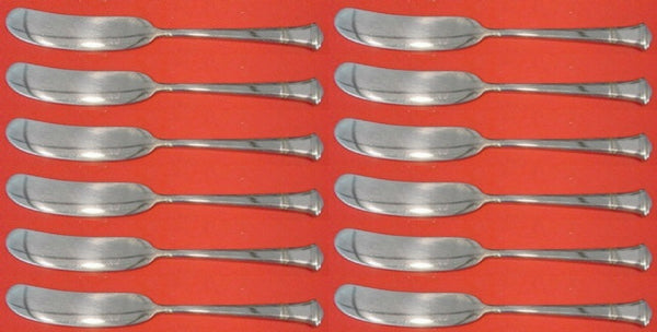 Windham by Tiffany & Co. Sterling Silver Butter Spreader flat handle Set 12 pcs