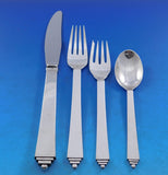 Pyramid by Georg Jensen Sterling Silver Flatware Set 6 Service 56 pieces Dinner