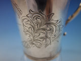 Tifft & Whiting Coin Silver Baby Child's Cup Mug B.C. Scroll Work Dated 1-18-52