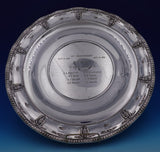 Rose Point by Wallace Sterling Silver Serving Tray Round Rippled #4381 (#8962)
