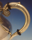 Grape by Grann and Laglye Danish Sterling Silver Tea Set 4pc (#0407) Beautiful!