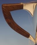 International Sterling Silver Tea Set 6pc w/Teak Handles Modernism (#0482)