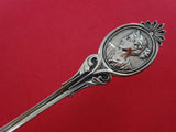 Medallion aka Diana by Wood and Hughes Coin Silver Sugar Spoon shell GW 6 1/8"