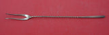 Square Twist by Whiting Sterling Silver Pickle/Olive Fork long 8 3/4"