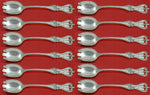 Old Colonial by Towle Sterling Silver  Ice Cream Dess. Fork Set 12 pieces 5 3/4"