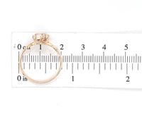 10k Rose Gold Two-Stone Genuine Natural Victorian Moonstone Ring (#J6927)
