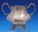 Edward John and Barnard English Victorian Sterling Tea Set 4pc w/Bird (#7677)