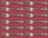 Old Colonial by Towle Sterling Silver Salad Fork Set 12 pieces 6 1/4"