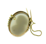 14k Rose Gold Victorian Stone Cameo Pin (#J333)
