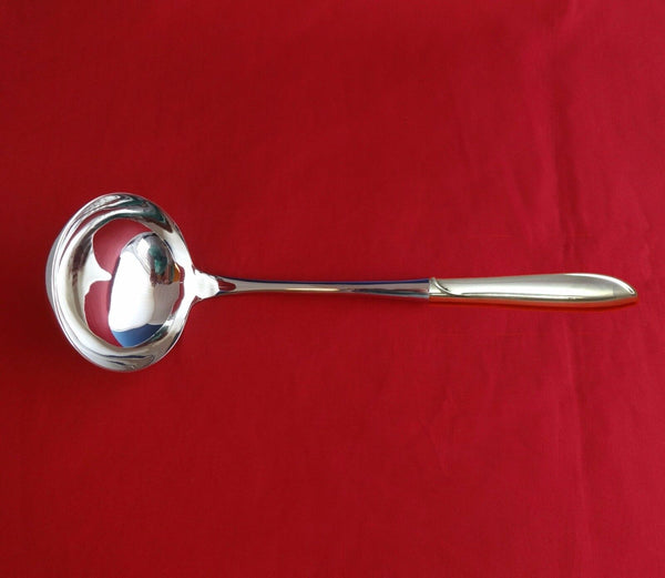 Silver Rhythm by International Sterling Silver Soup Ladle HHWS Custom 10 1/2"
