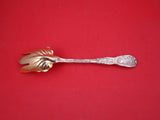Chrysanthemum by Tiffany and Co Sterling Salad Serving Fork GW fancy 10 1/4"