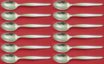Contour by Towle Sterling Silver Teaspoon Set 12 pieces 6 3/8"