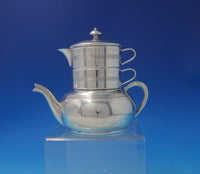 Apollo by Unknown Silverplate Tea Set Single Serving Tea Pot Creamer Cup (#5189)