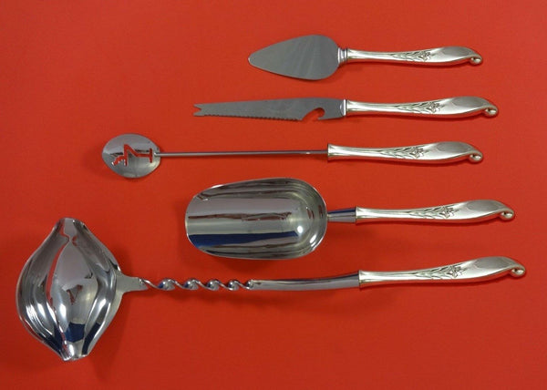 Wishing Star by Wallace Sterling Silver Cocktail Party Bar Set 5pc Custom Made