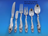 Harlequin Mixed Sterling Silver Flatware Set for 10 Dinner Service 60 pc Ornate